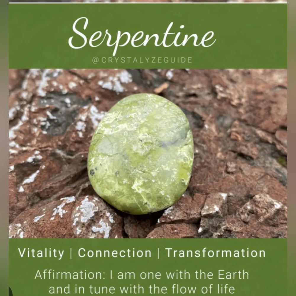 Serpentine supports personal transformation and transition.